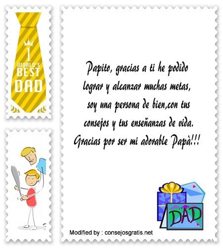 Mensajes bonitos para agradecer a mi Padre  Frases de 