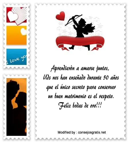 Hermosos saludos por bodas de oro | Frases para aniversario de bodas - Hermosos saludos por bodas de oro | Frases para aniversario de bodas -