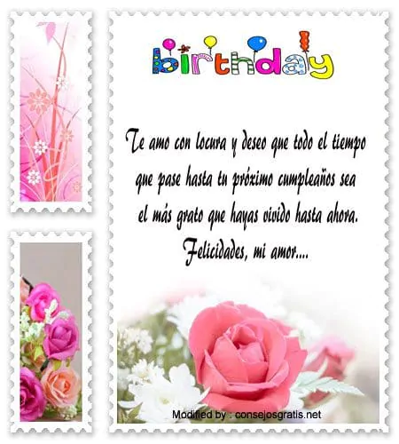 Cartas de amor para cumpleaños | Frases de cumpleaños 